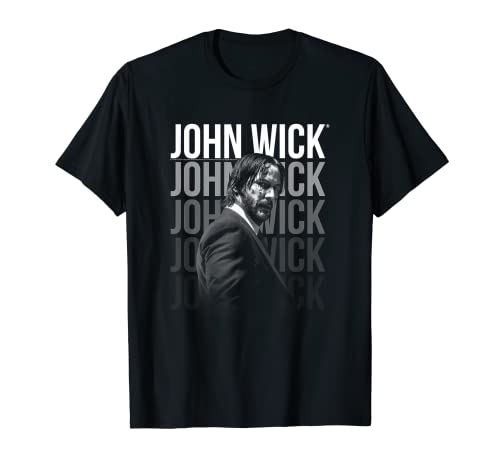 John Wick Logotipo Repetitivo Camiseta