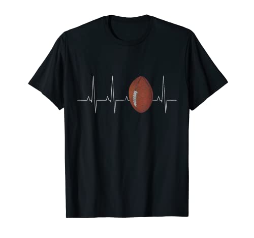Rugby Player Heartbeat As Funny Rugby Idea de regalo Camiseta