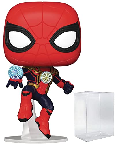 Spider-Man Marvel No Way Home in Integrated Suit Funko Pop! - Figura de vinilo (viene con funda protectora compatible con PopBox)