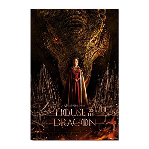 Grupo Erik Poster La Casa del Dragon Rhaenyra Targaryen - Laminas decorativas 61x91,5cm a todo color | Posters para pared ideal decoración habitación